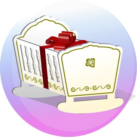 Baby cot png transparent