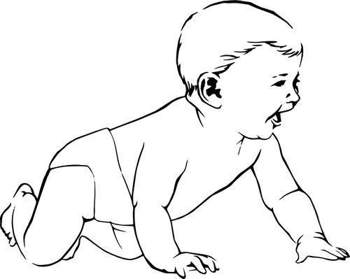 Baby Crawling png transparent