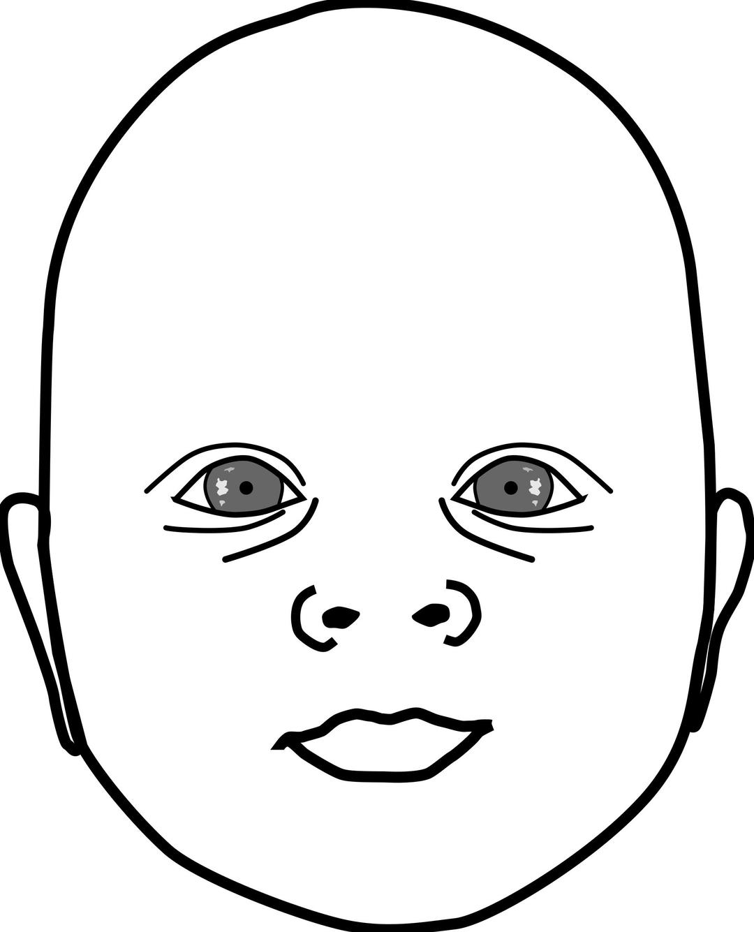 Baby Head png transparent