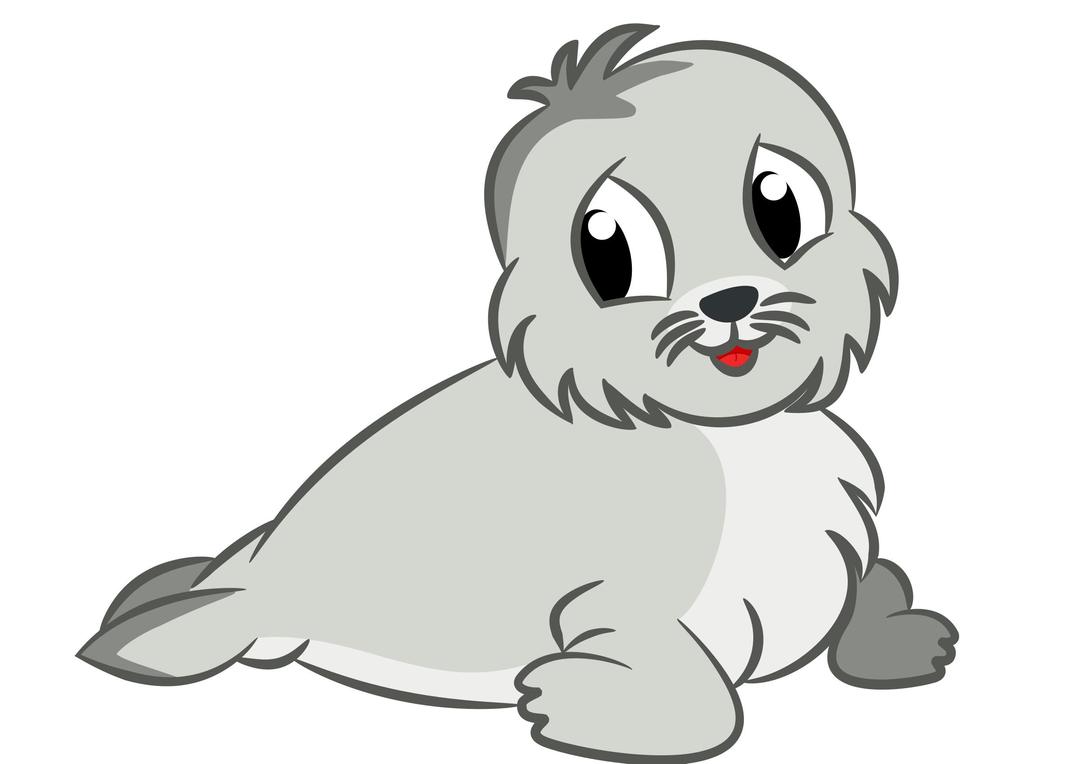 Baby seal drawing png transparent
