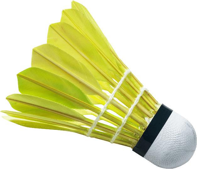 Badminton Birdie Yellow png transparent