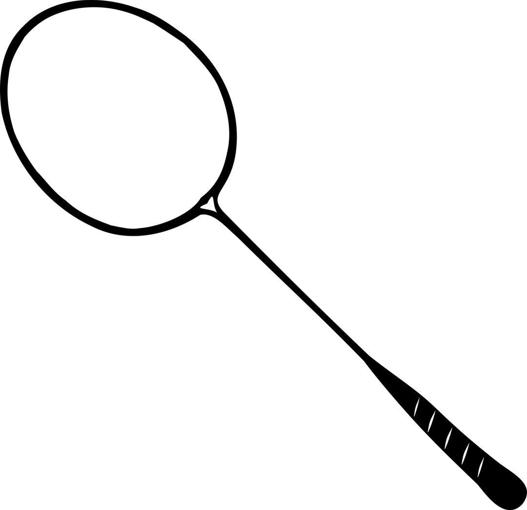 Badminton racket png transparent