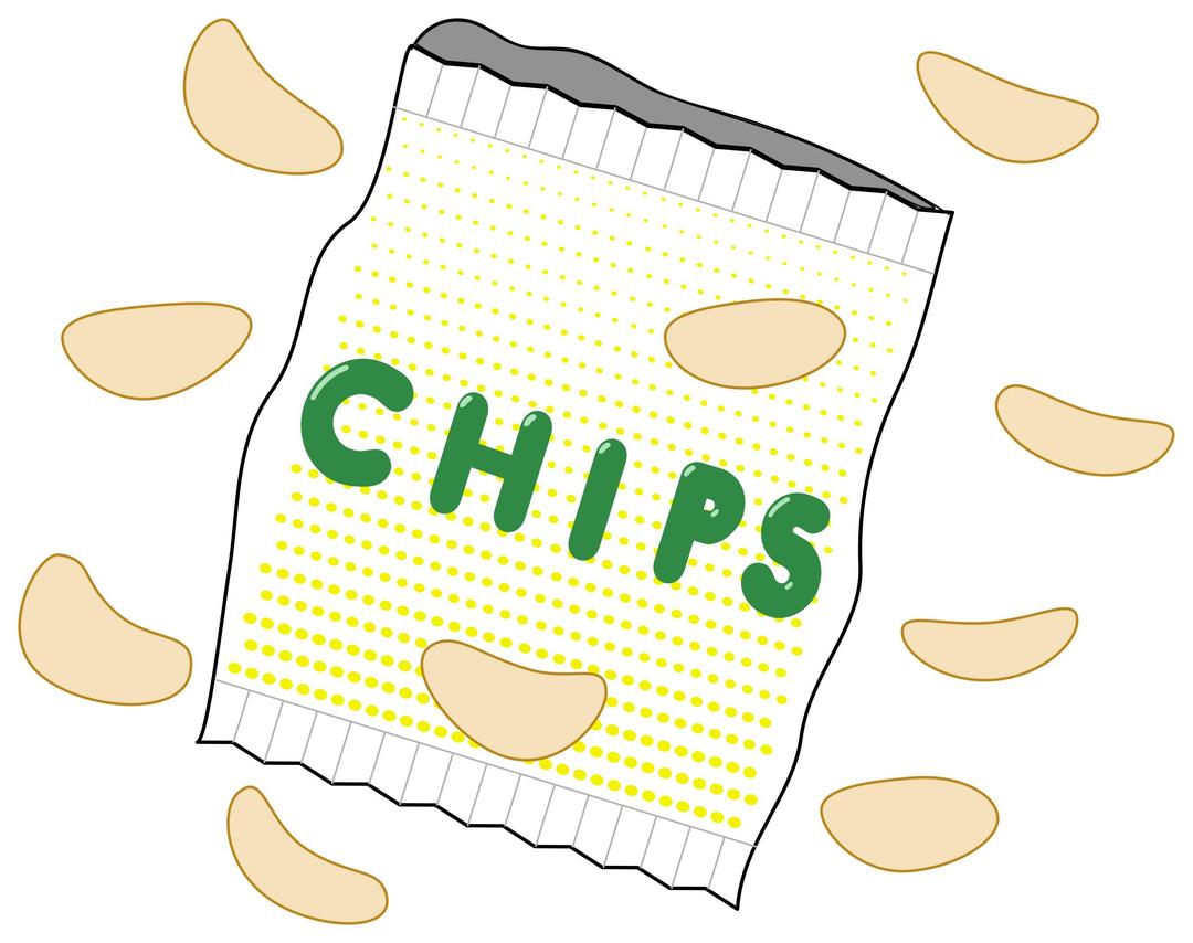 Bag of Chips png transparent