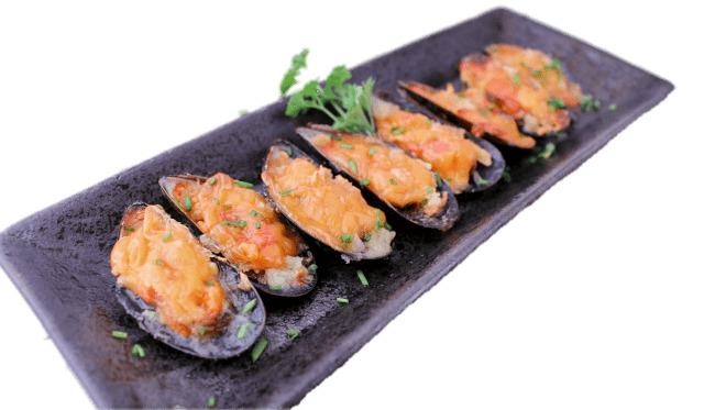 Baked Mussels png transparent