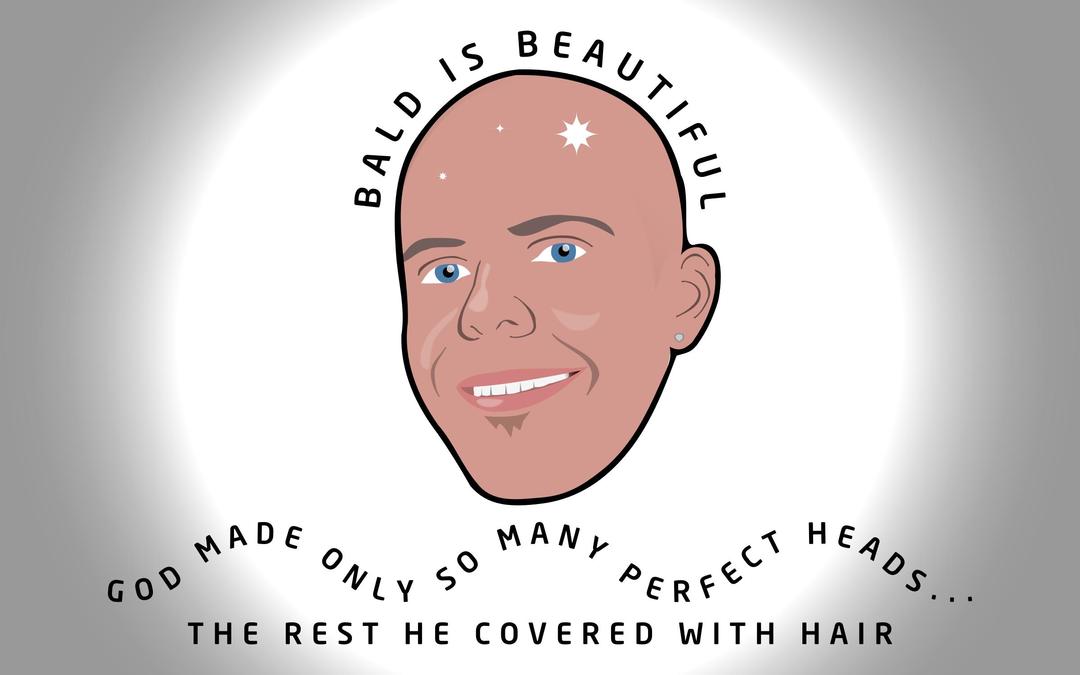 Bald Is Beautiful png transparent