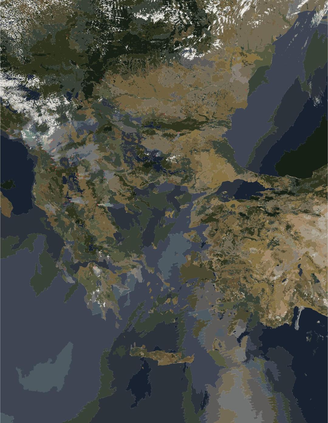Balkan Fires, Earth from Aqua (EOS PM-1) (2007-07-25) png transparent