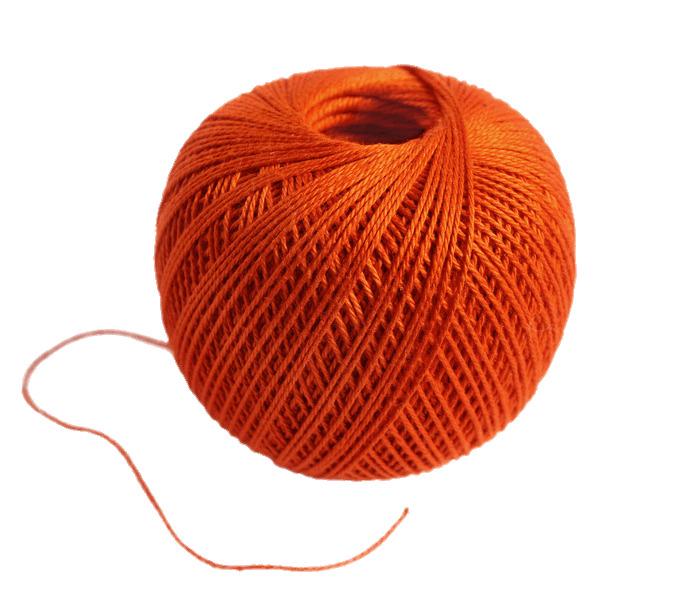 Ball Of Orange Wool png transparent