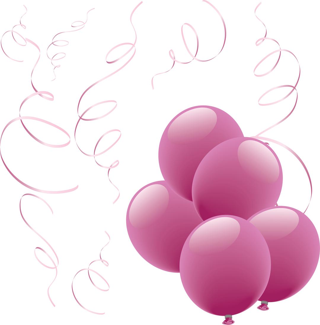 Balloon Purple Group png transparent