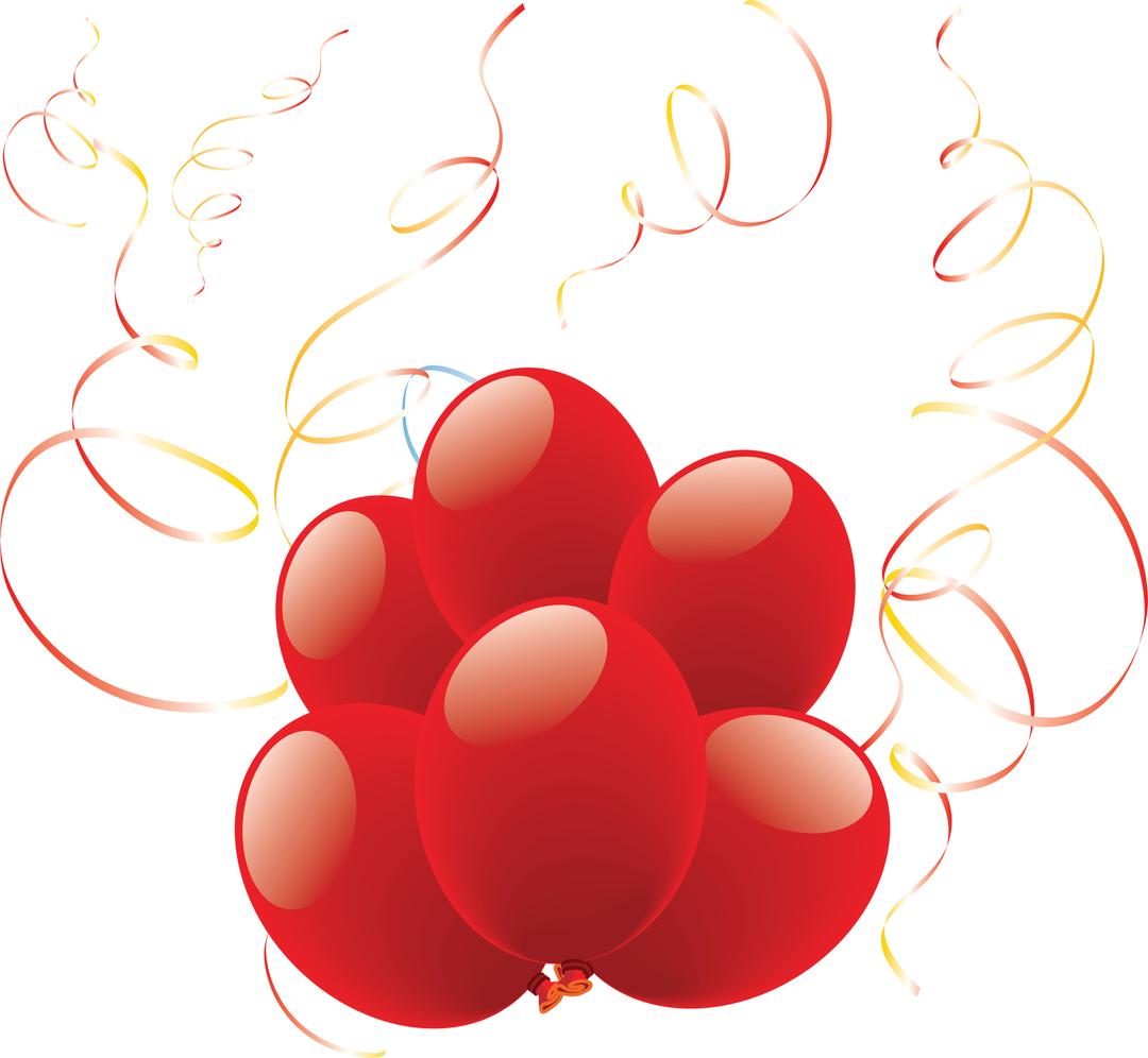 Balloon Red Group png transparent