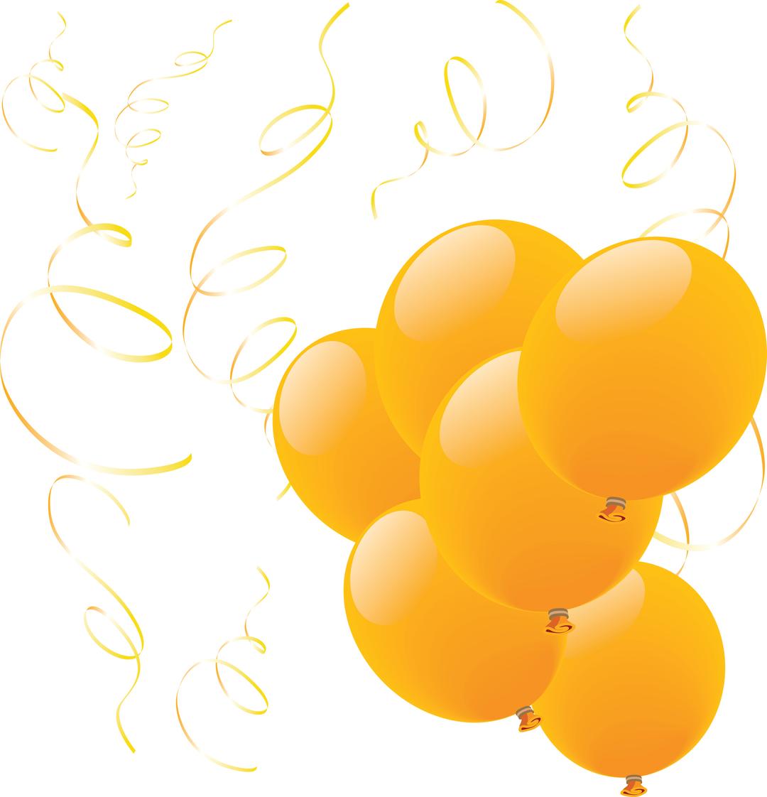 Balloon Yellow Group png transparent