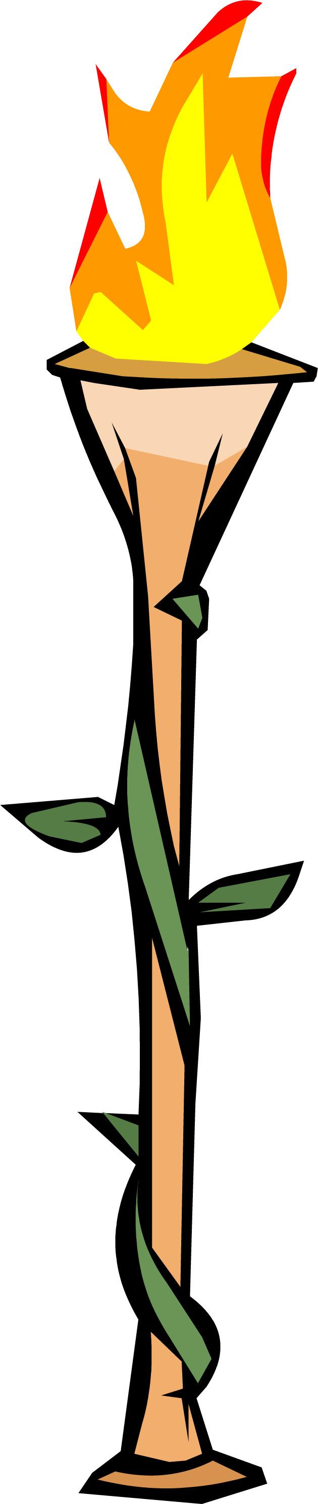 Bamboo Torch Clipart png transparent