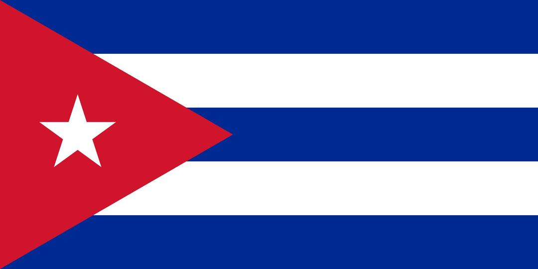 Bandera Cubana png transparent