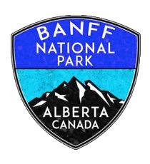 BANFF National Park Alberta Badge png transparent