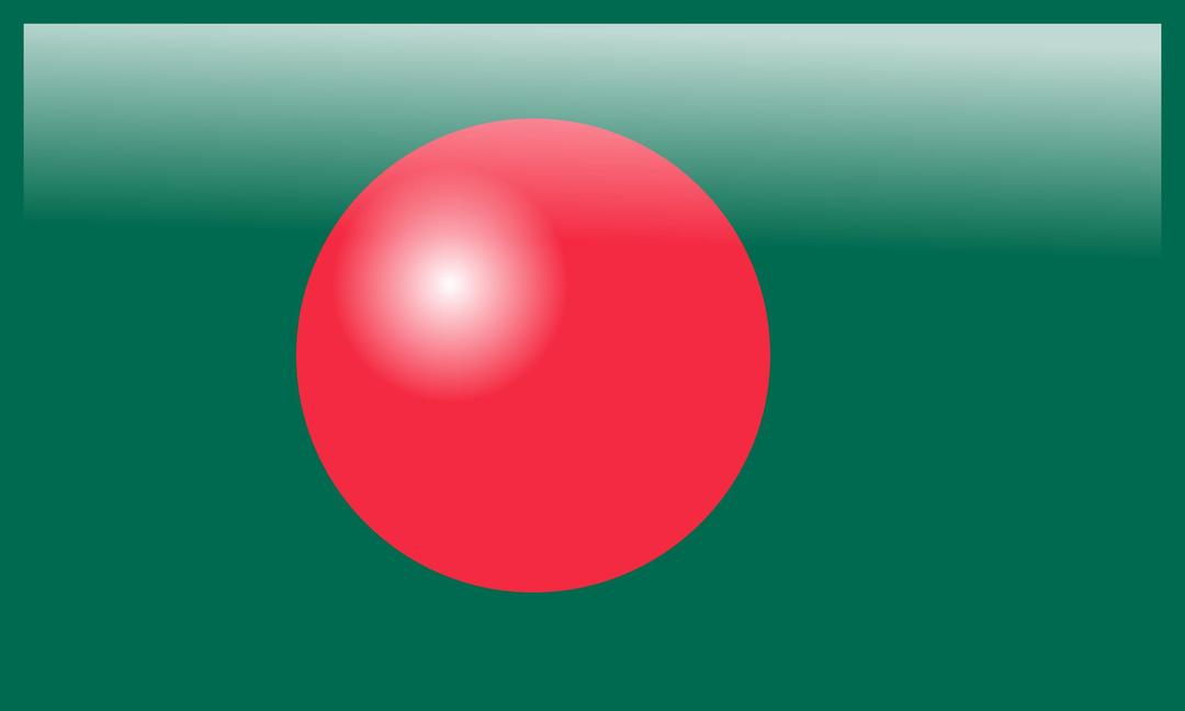 Bangladesh Glossy Flag III png transparent