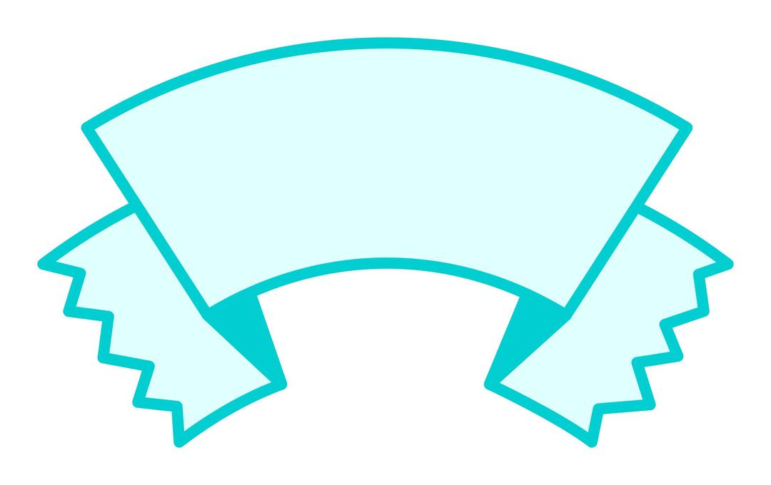 Banner curved and torn png transparent