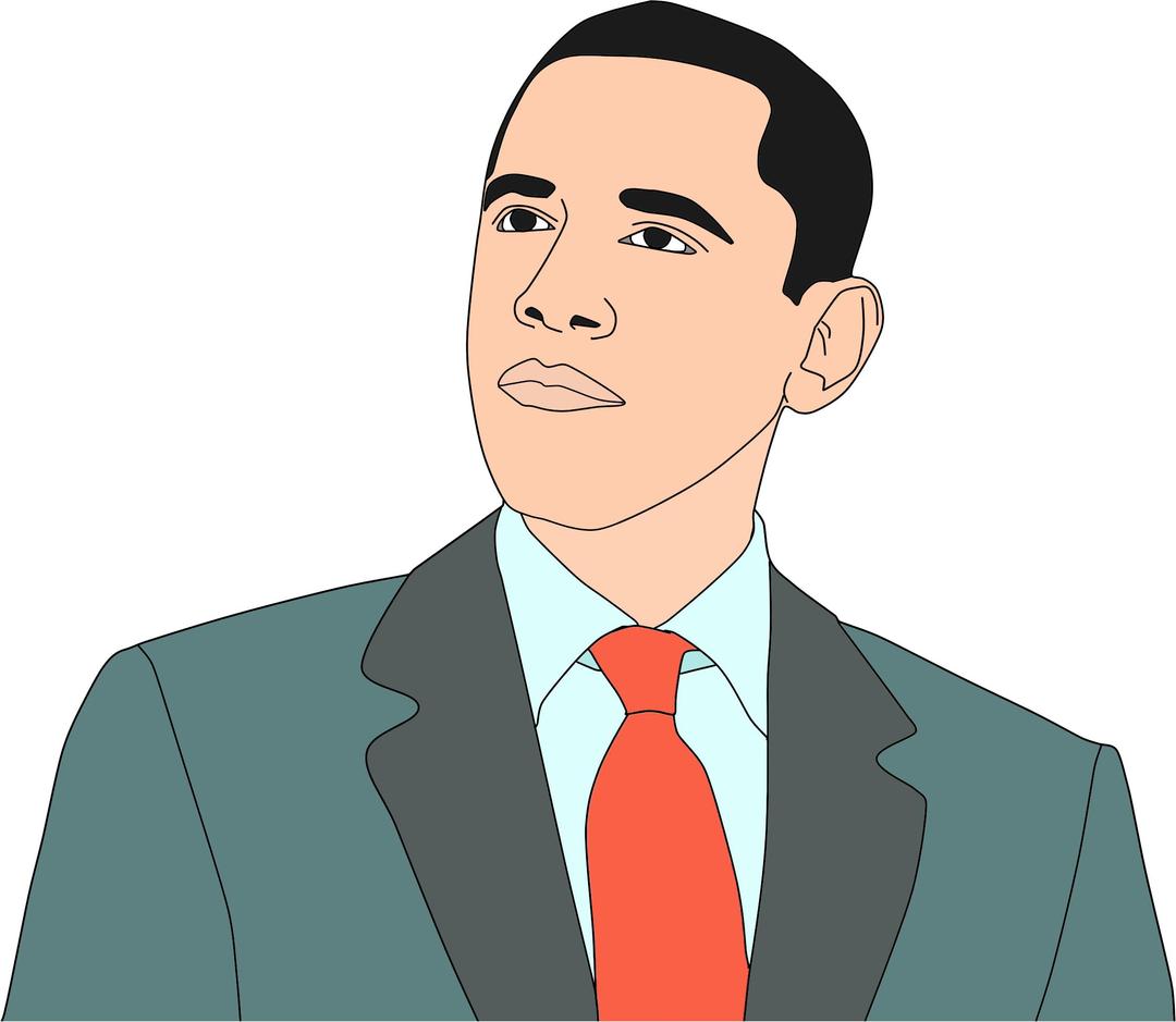 Barack Obama Portrait png transparent