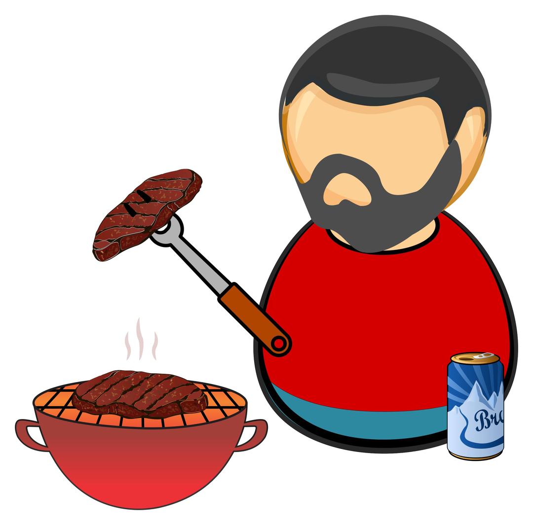 Barbecue guy png transparent