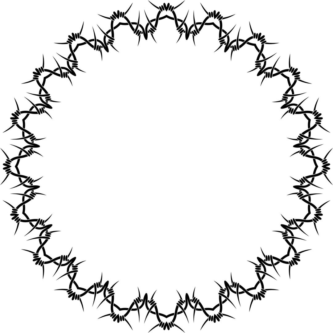 Barbed Wire Circle 2 png transparent