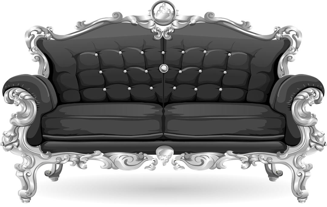 Baroque sofa from Glitch png transparent