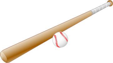 Baseball Bat and Ball png transparent