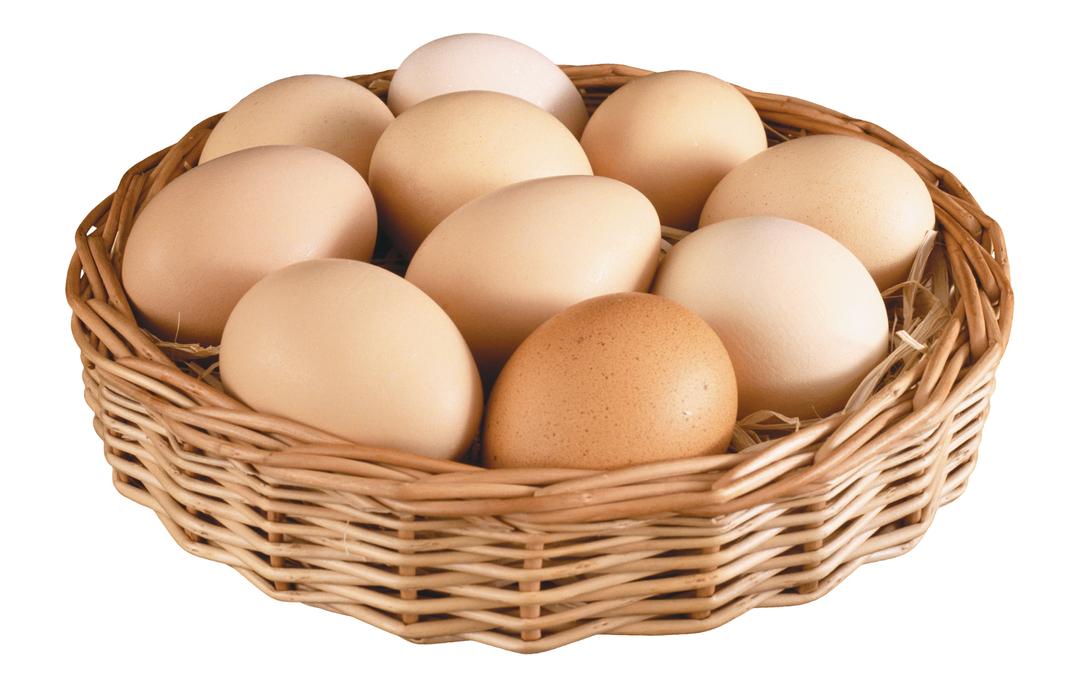 Basket Eggs png transparent