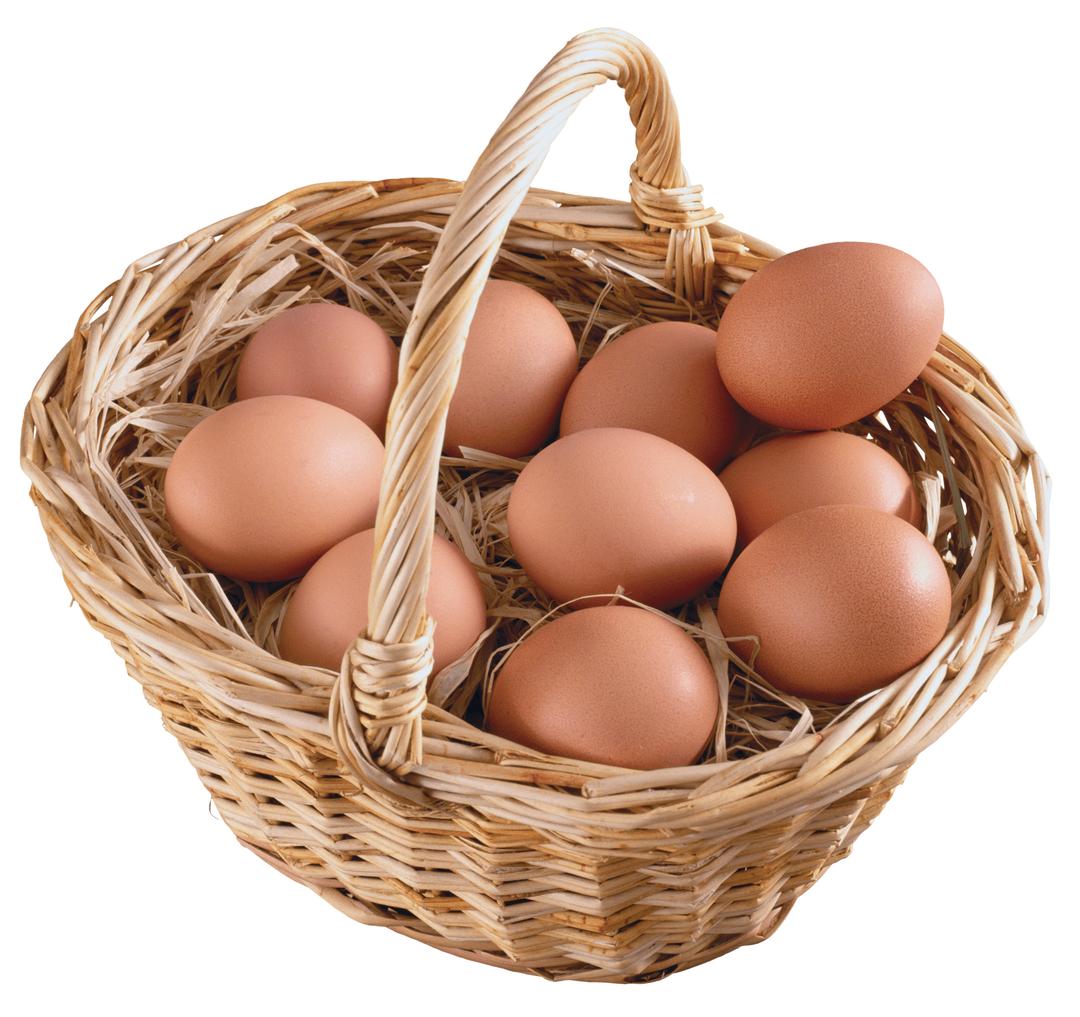 Basket Full Of Eggs png transparent