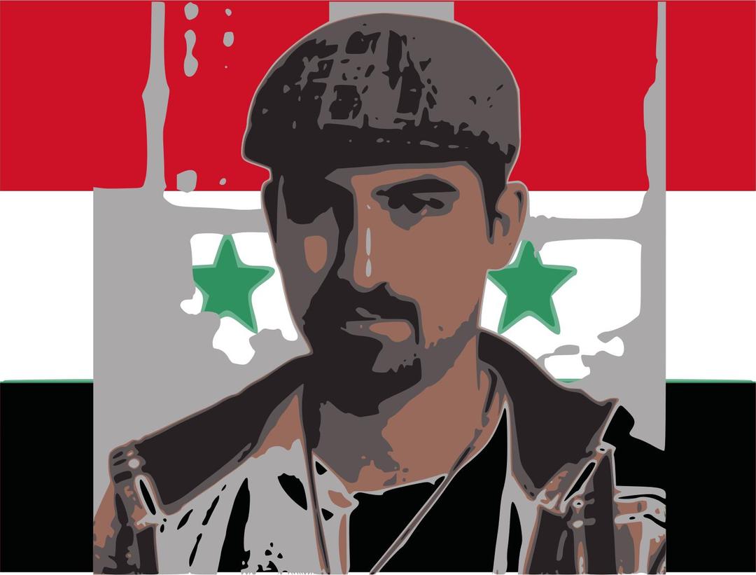 Bassel with syria flag  png transparent