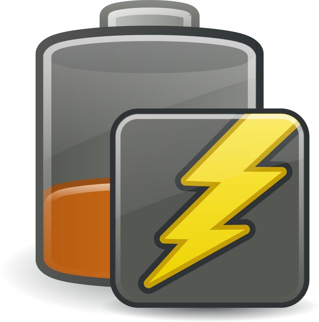 Battery caution charging png transparent