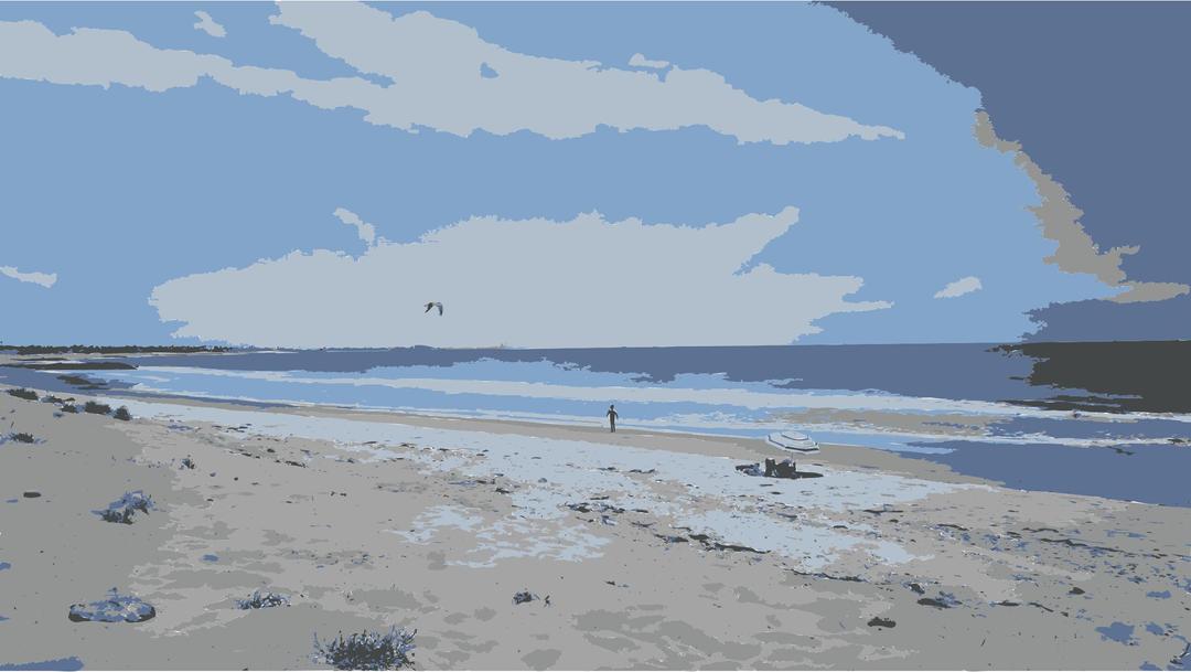 Beach Day Horizon png transparent