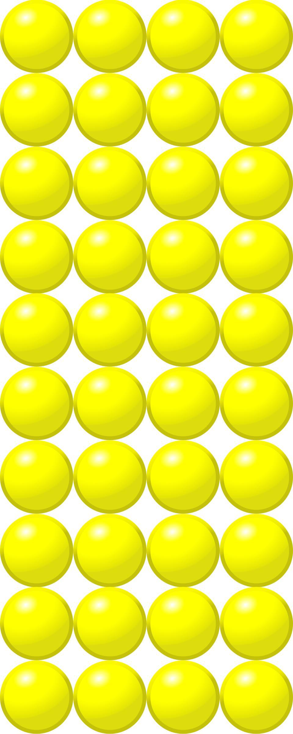 Beads quantitative picture for multiplication 10x4 png transparent
