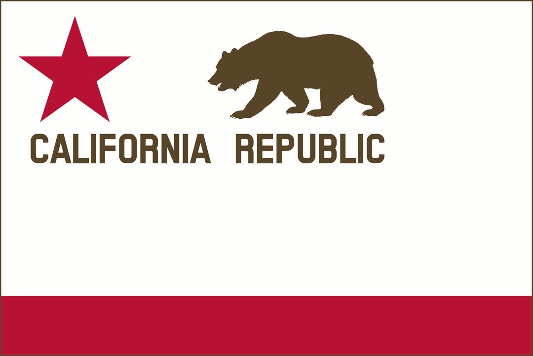 Bear Flag Revolt (Modernized) - border, solid png transparent