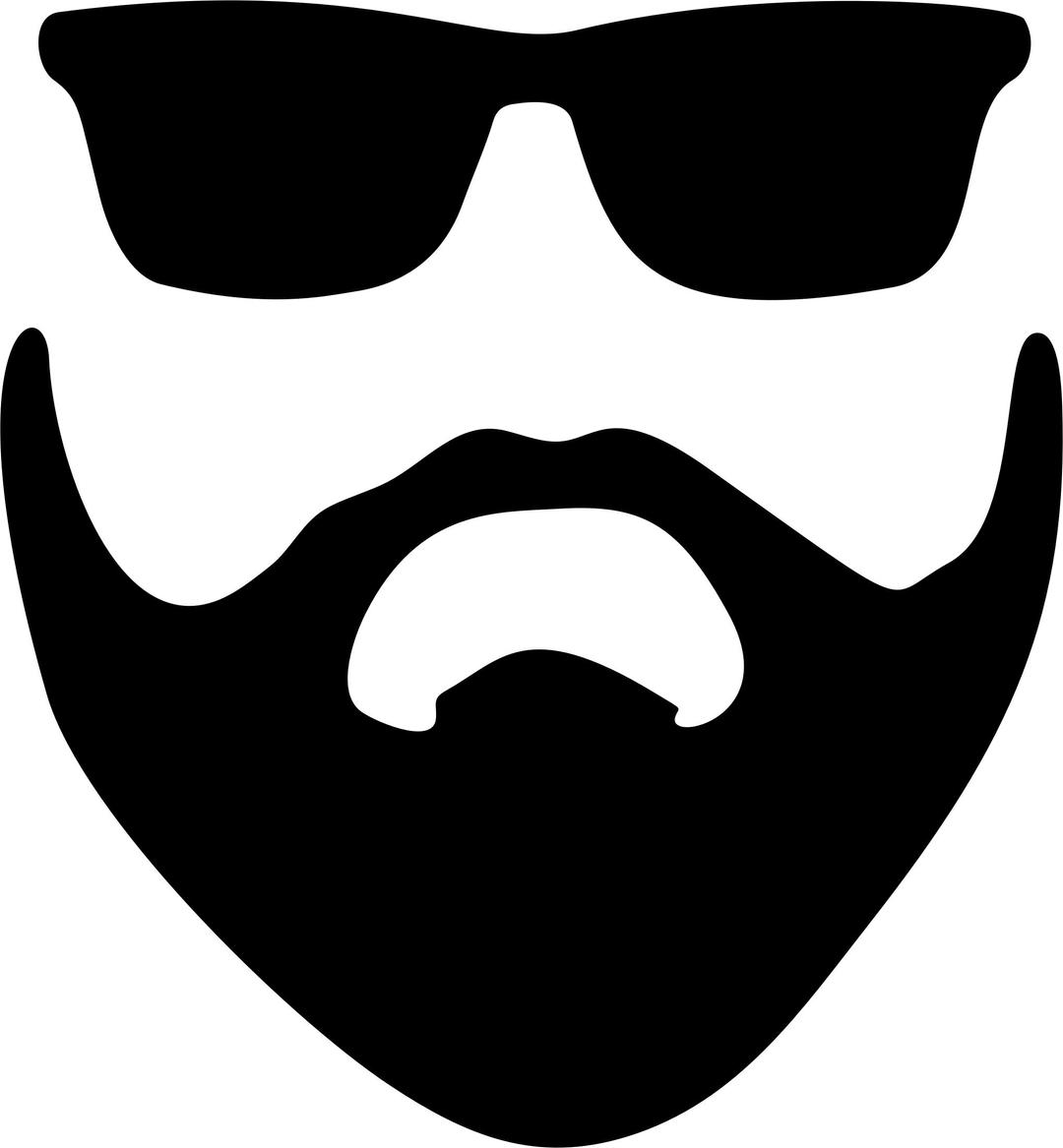Beard And Sunglasses Silhouette png transparent