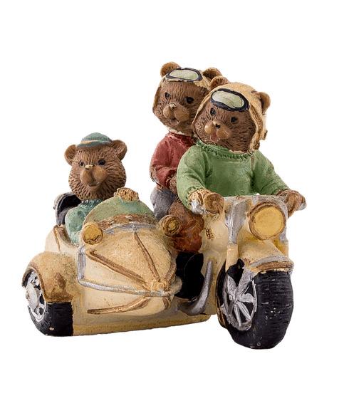 Bears on Motorcycle png transparent
