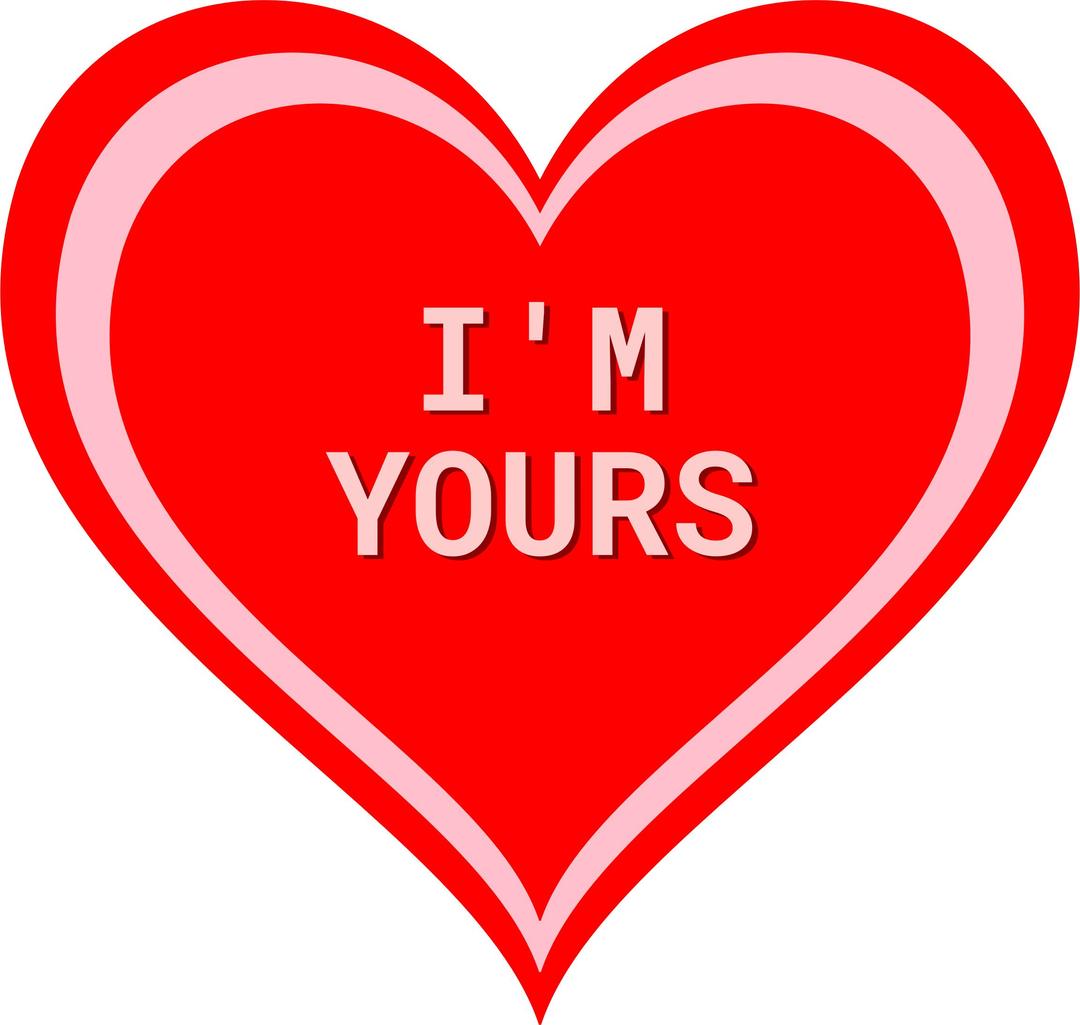 Beating Hearts with Message png transparent