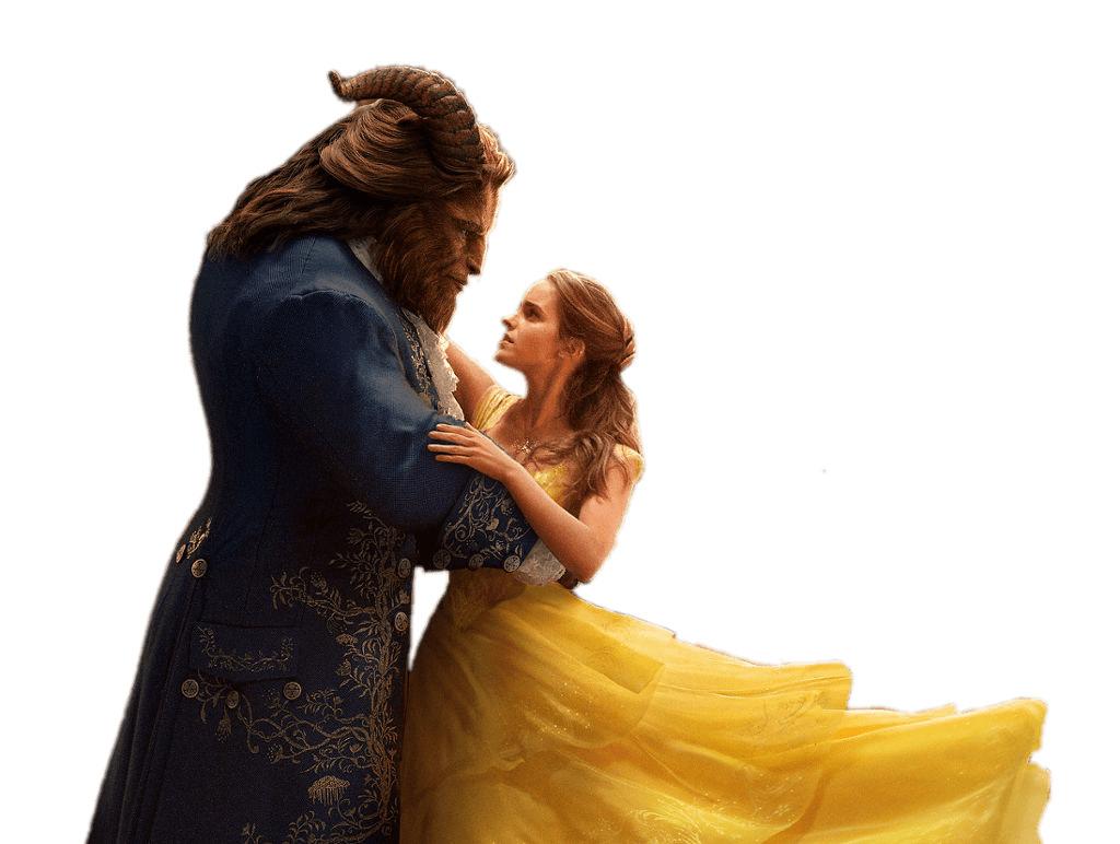 Beauty and the Beast Dancing png transparent