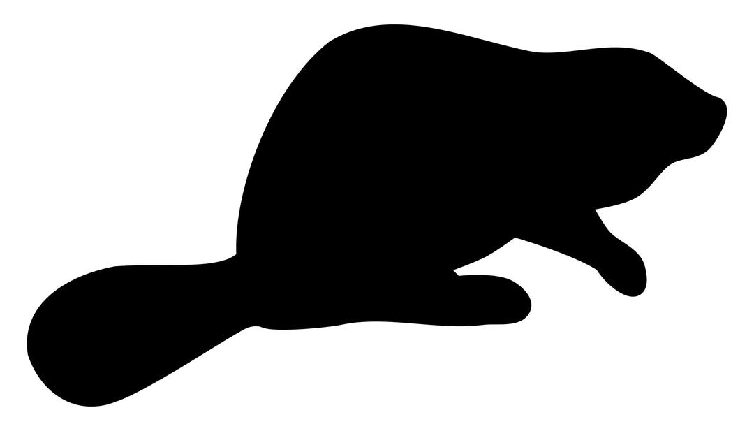 Beaver silhouette png transparent