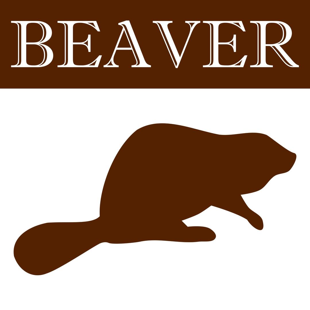 Beaver silhouette icon png transparent