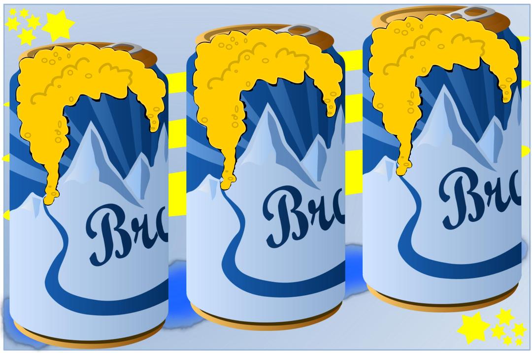 Beer Can Frothing flag png transparent