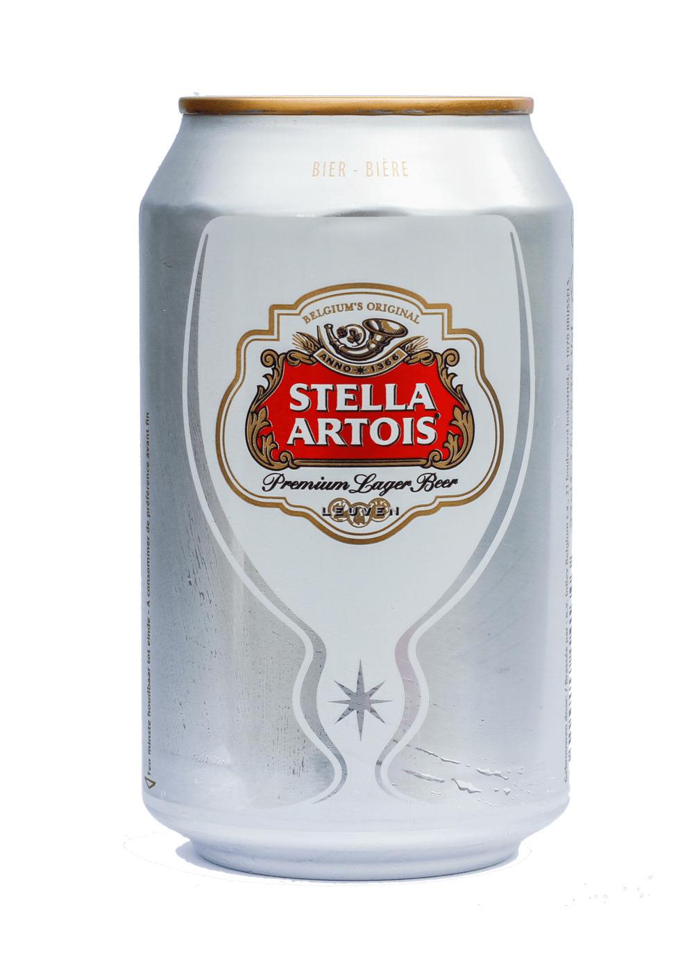 Beer Can Stella Artois png transparent