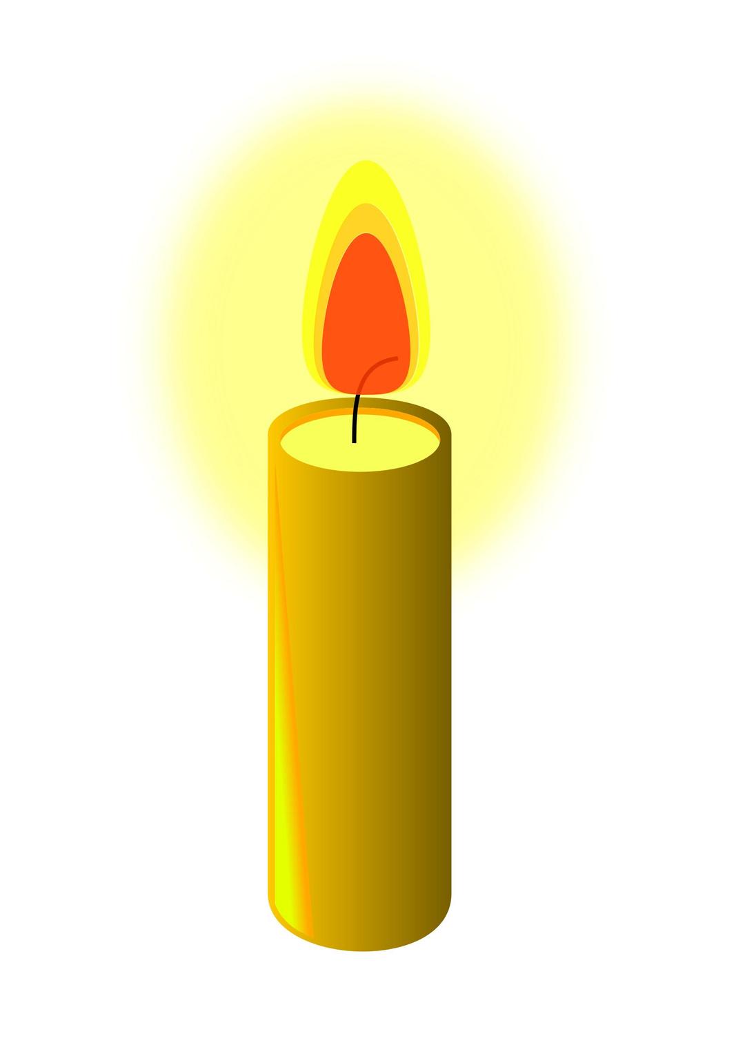 Beeswax Candle png transparent