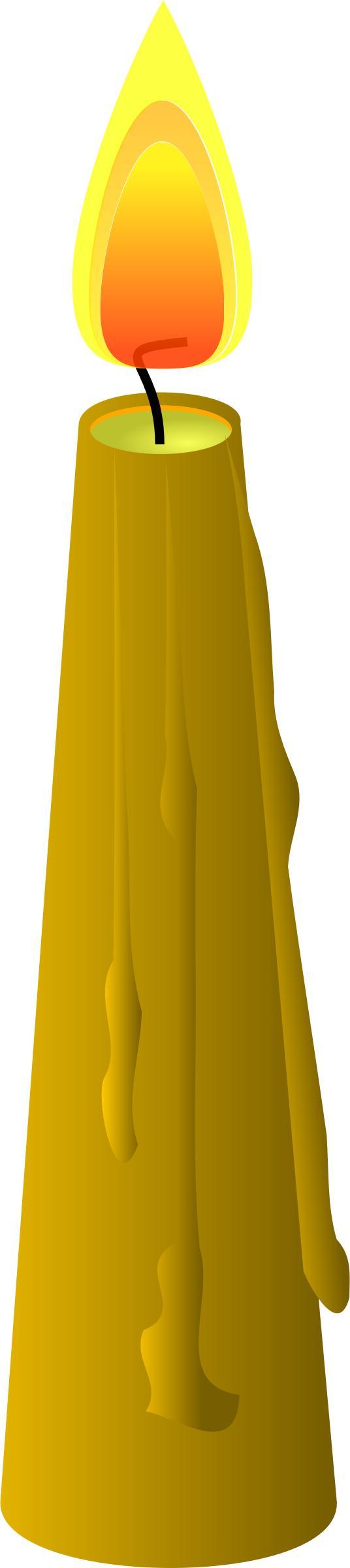 Beeswax Taper Candle png transparent
