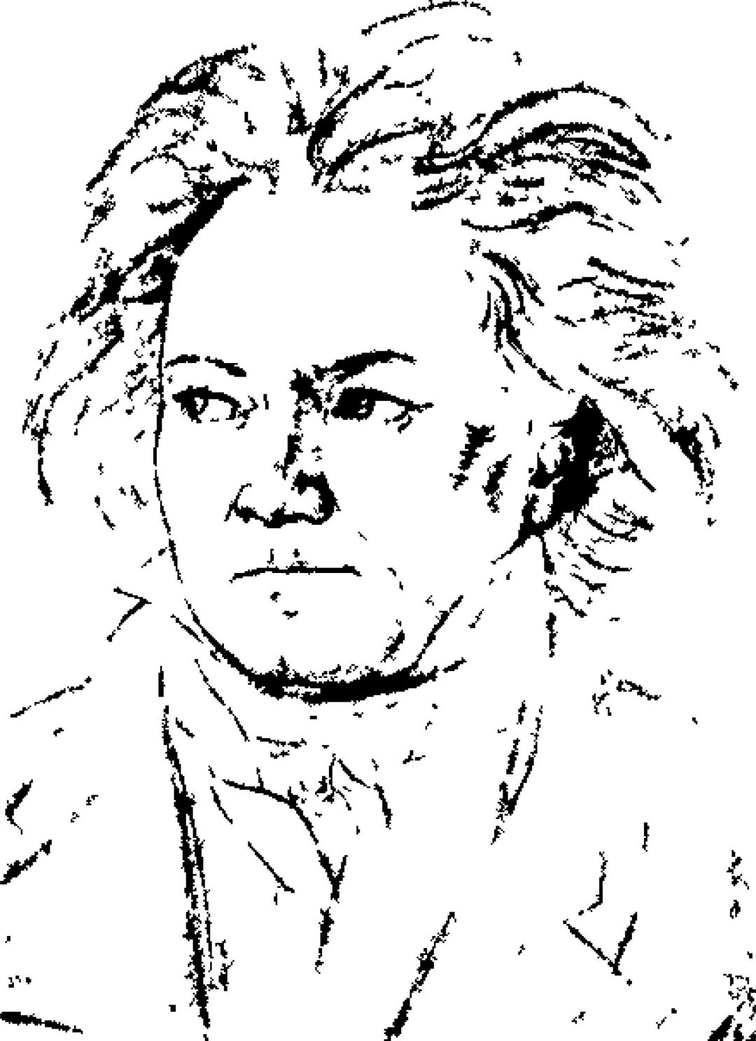 Beethoven in 1818 png transparent