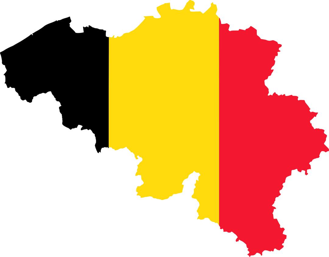 Belgium Map Flag png transparent