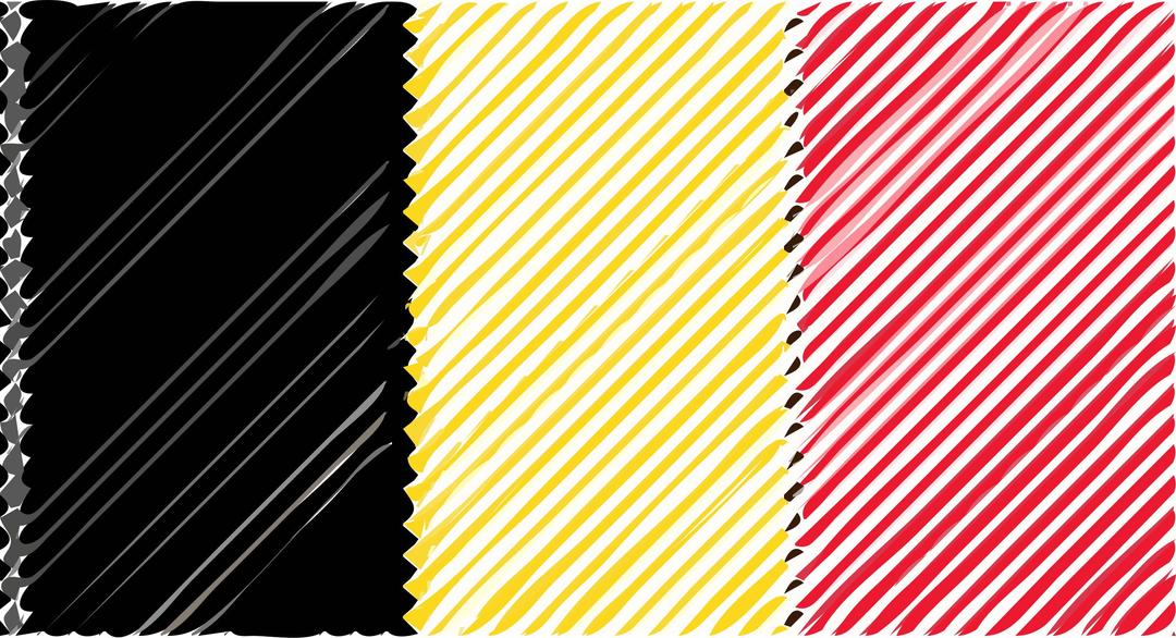 Belguim flag linear png transparent