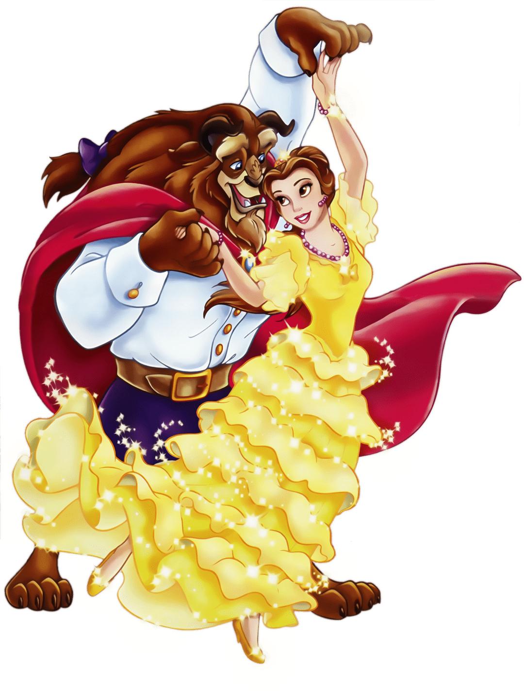 Belle Dancing With the Beast png transparent