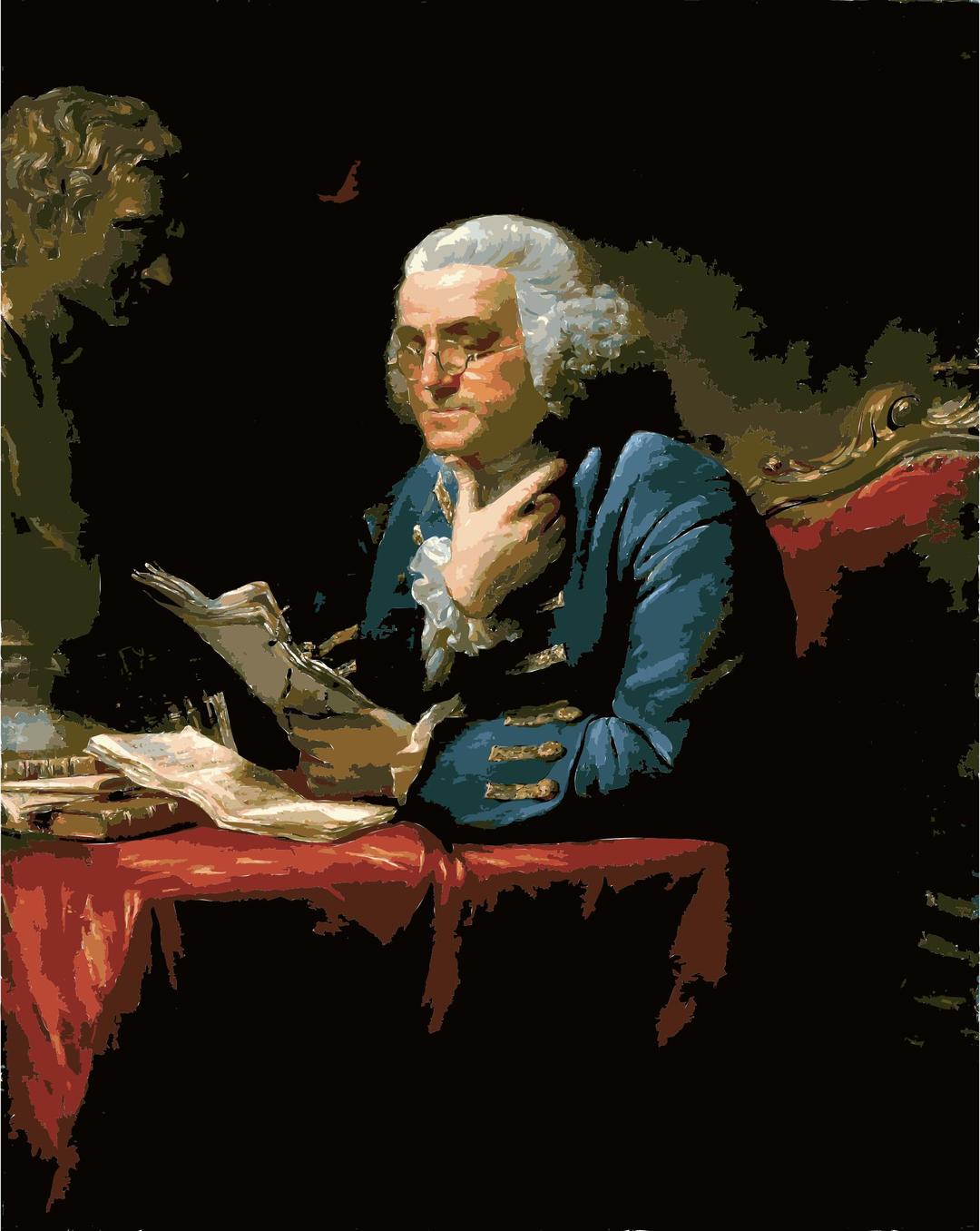Benjamin Franklin 1767 png transparent