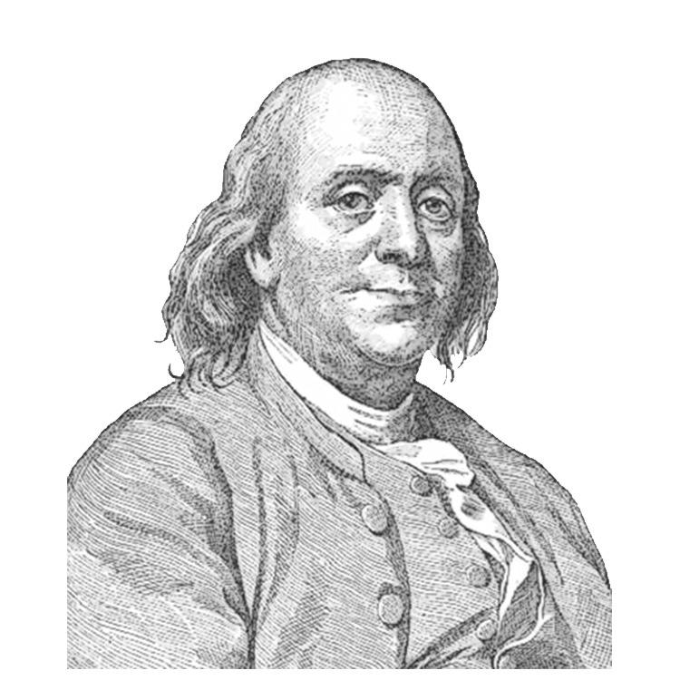 Benjamin Franklin Face Sideview png transparent