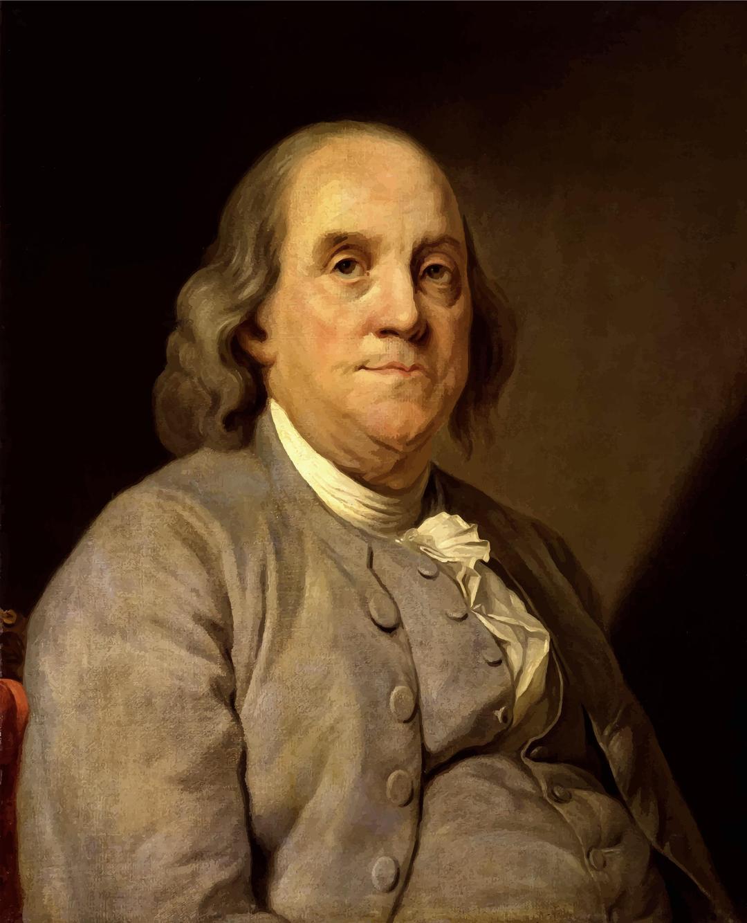 Benjamin Franklin Portrait png transparent