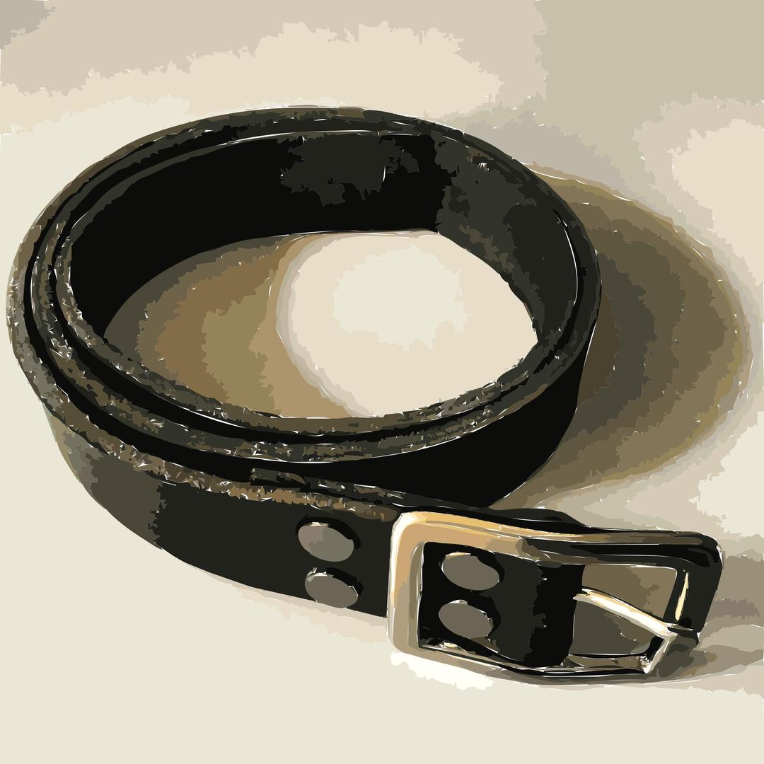 Bespoke leather belt png transparent