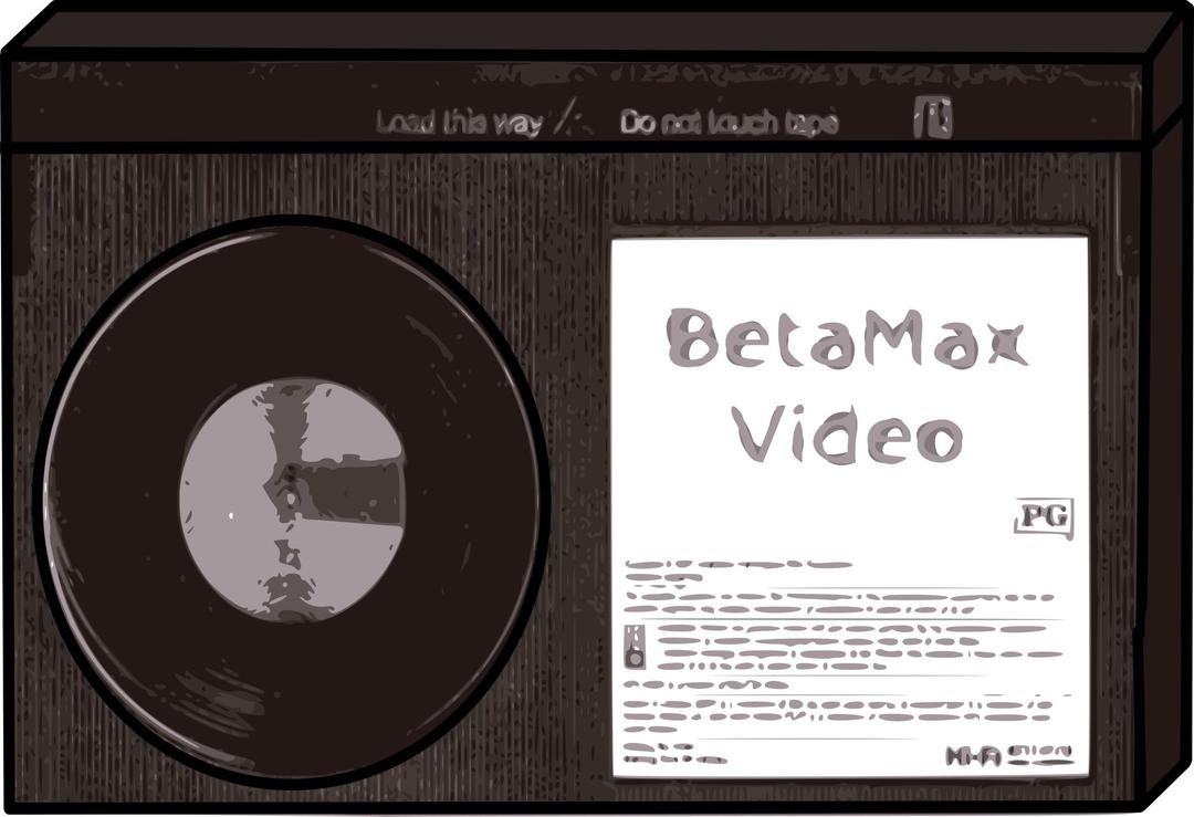 Betamax Tape png transparent